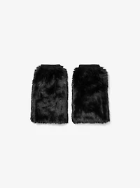 Faux Fur and Wool Leg Warmers
