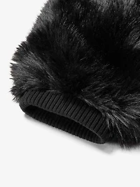 Faux Fur and Wool Leg Warmers