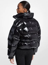 Nylon Ciré Puffer Jacket