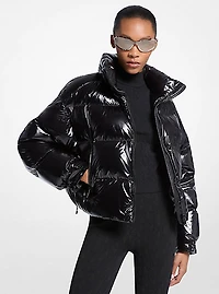 Nylon Ciré Puffer Jacket