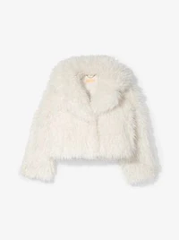 Cropped Faux Fur Jacket