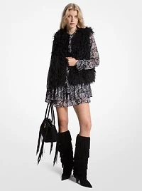 Faux Shearling Vest