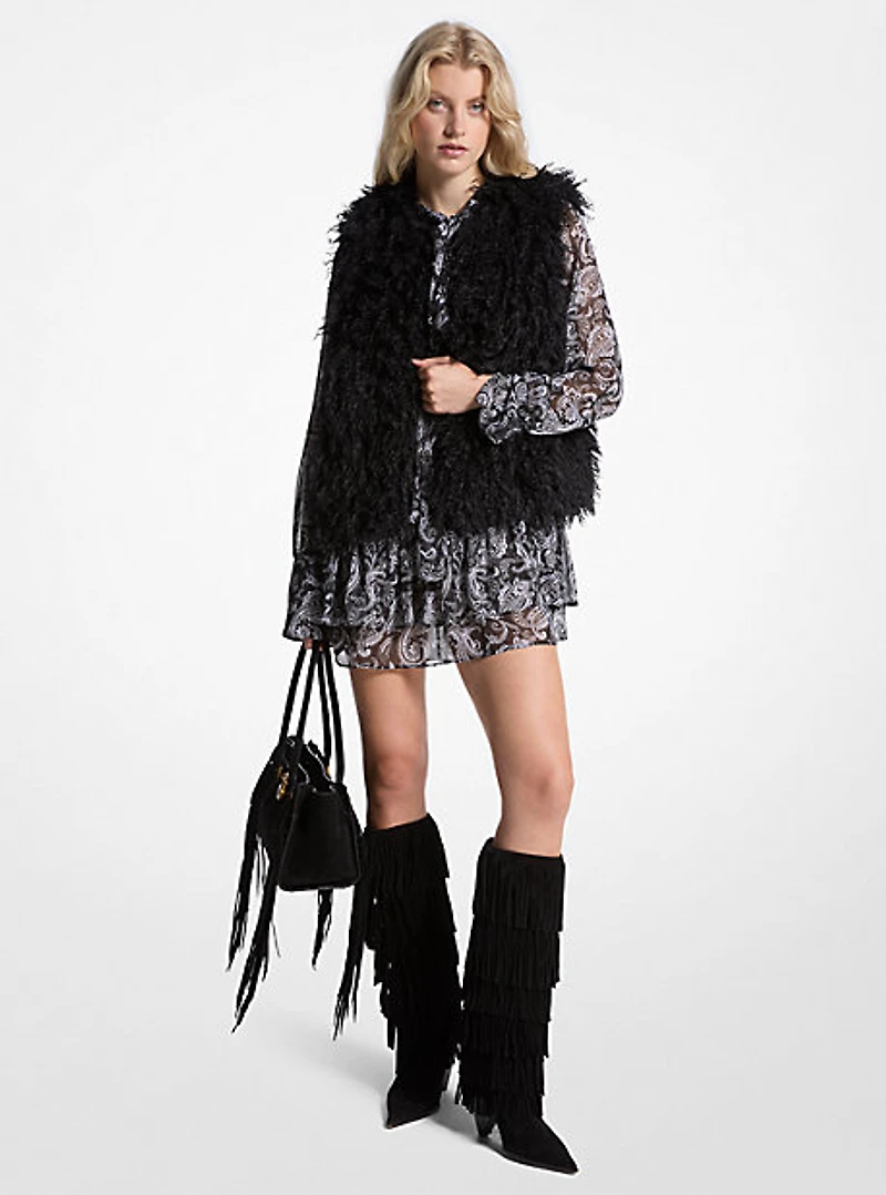 Faux Shearling Vest
