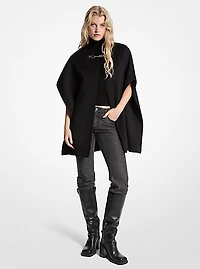 Double Face Wool Blend Cape