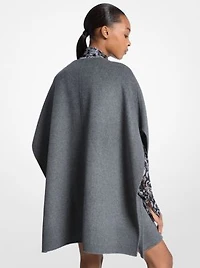 Double Face Wool Blend Cape