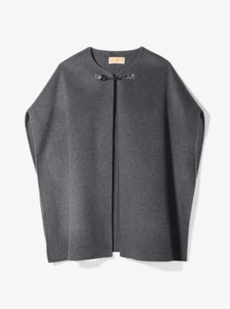 Double Face Wool Blend Cape