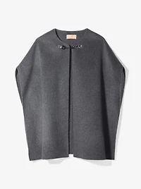 Double Face Wool Blend Cape