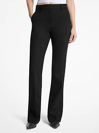 Bootcut Stretch Wool Blend Pants