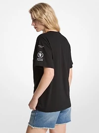 Watch Hunger Stop Cotton and Linen Blend T-Shirt