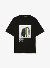 Watch Hunger Stop Cotton and Linen Blend T-Shirt