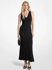 Ribbed Stretch Knit Tank Dress