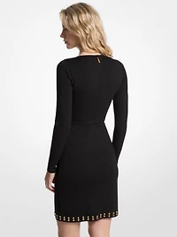 Studded Wrap Dress