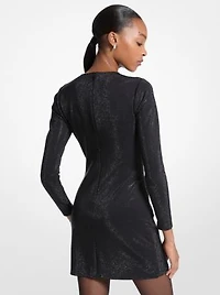 Embellished Scuba Mini Dress