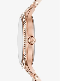 Pavé Rose Gold-Tone Watch