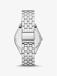 Harlowe Pavé Silver-Tone Watch