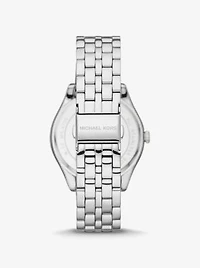Harlowe Pavé Silver-Tone Watch