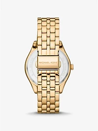 Harlowe Pavé Gold-Tone Watch