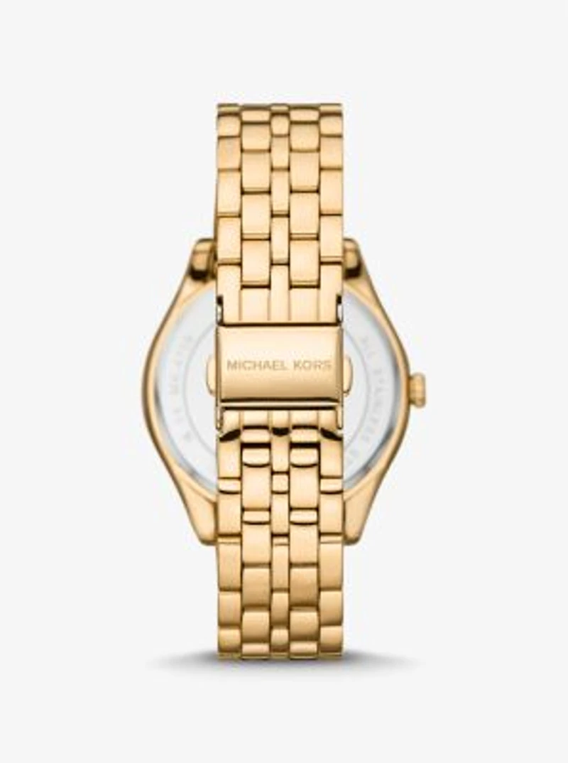 Harlowe Pavé Gold-Tone Watch