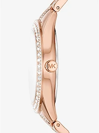 Harlowe Pavé Rose Gold-Tone Watch