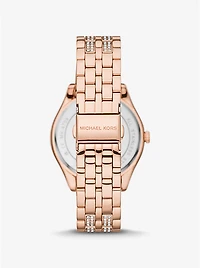 Harlowe Pavé Rose Gold-Tone Watch