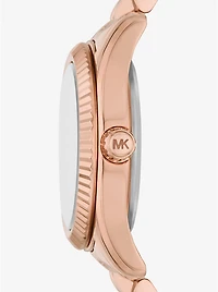 Petite Lexington Pavé Rose Gold-Tone Watch