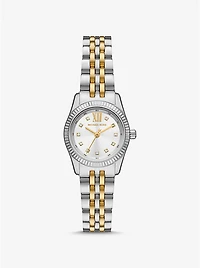 Petite Lexington Pavé Two-Tone Watch