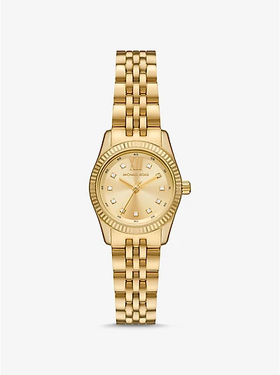 Petite Lexington Pavé Gold-Tone Watch