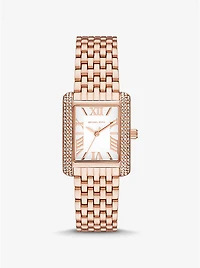 Petite Emery Pavé Rose Gold-Tone Watch