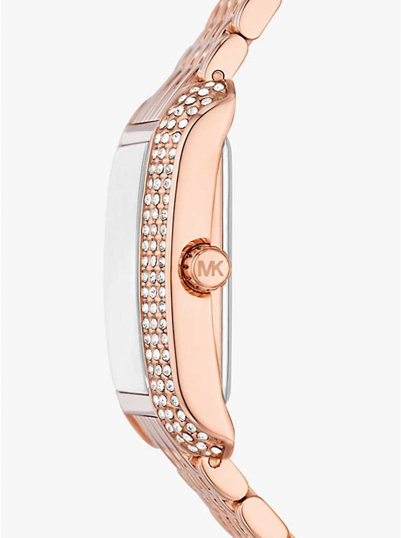 Petite Emery Pavé Rose Gold-Tone Watch