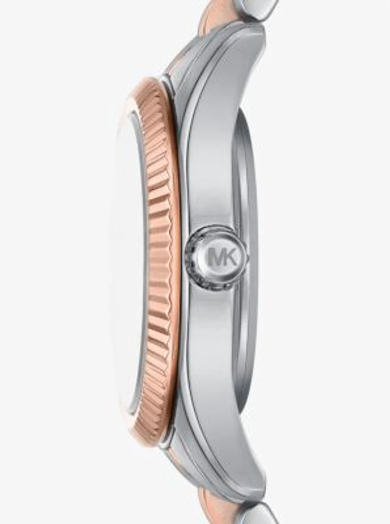 Lexington Pavé Two-Tone Watch and Slider Bracelet Gift Set