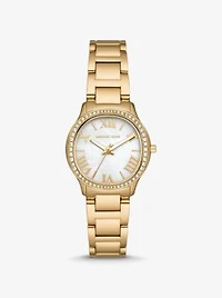 Mini Sage Pavé Gold-Tone Watch