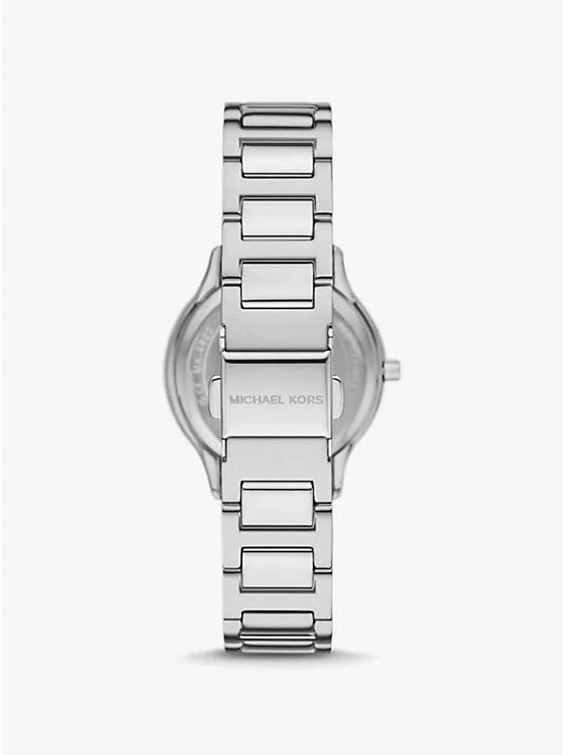 Mini Sage Pavé Silver-Tone Watch