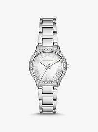 Mini Sage Pavé Silver-Tone Watch