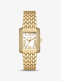 Petite Emery Pavé Gold-Tone Watch