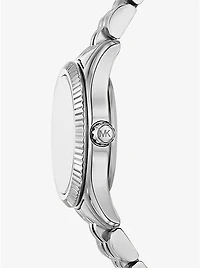 Petite Lexington Pavé Silver-Tone Watch