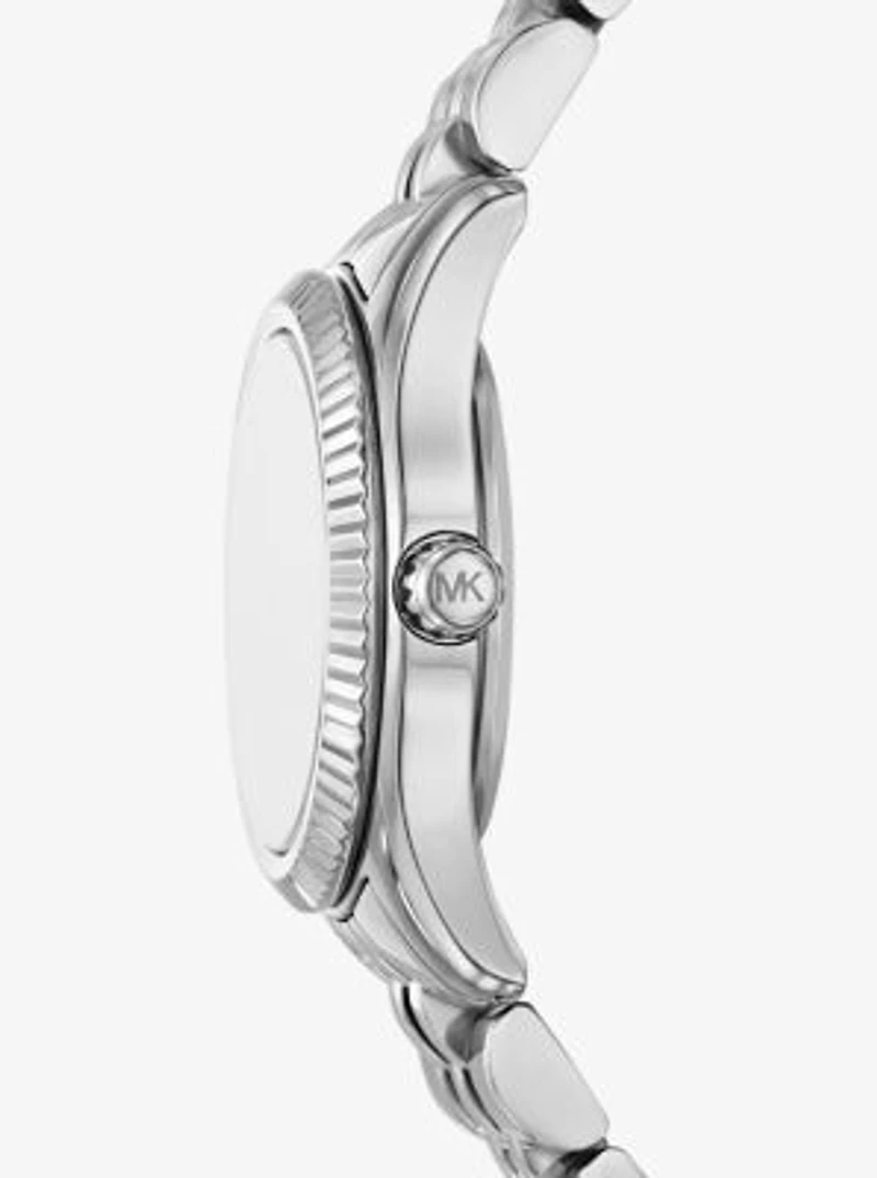 Petite Lexington Pavé Silver-Tone Watch