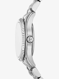 Petite Lexington Pavé Silver-Tone Watch