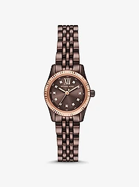 Petite Lexington Pavé Espresso-Tone Watch