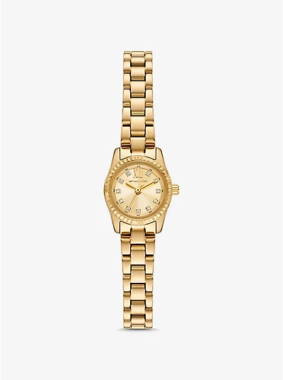 Mini Lexington Pavé Gold-Tone Watch