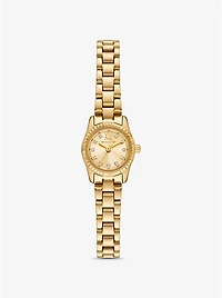 Mini Lexington Pavé Gold-Tone Watch