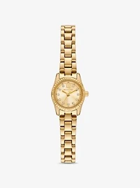 Mini Lexington Pavé Gold-Tone Watch