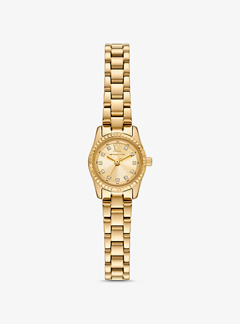 Mini Lexington Pavé Gold-Tone Watch