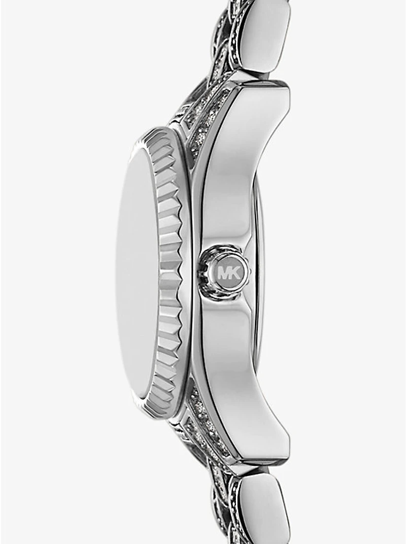 Mini Lexington Pavé Silver-Tone Watch