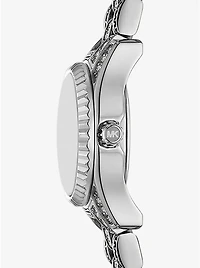 Mini Lexington Pavé Silver-Tone Watch