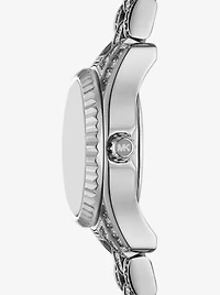 Mini Lexington Pavé Silver-Tone Watch