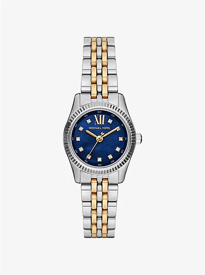 Mini Lexington Pavé Two-Tone Watch