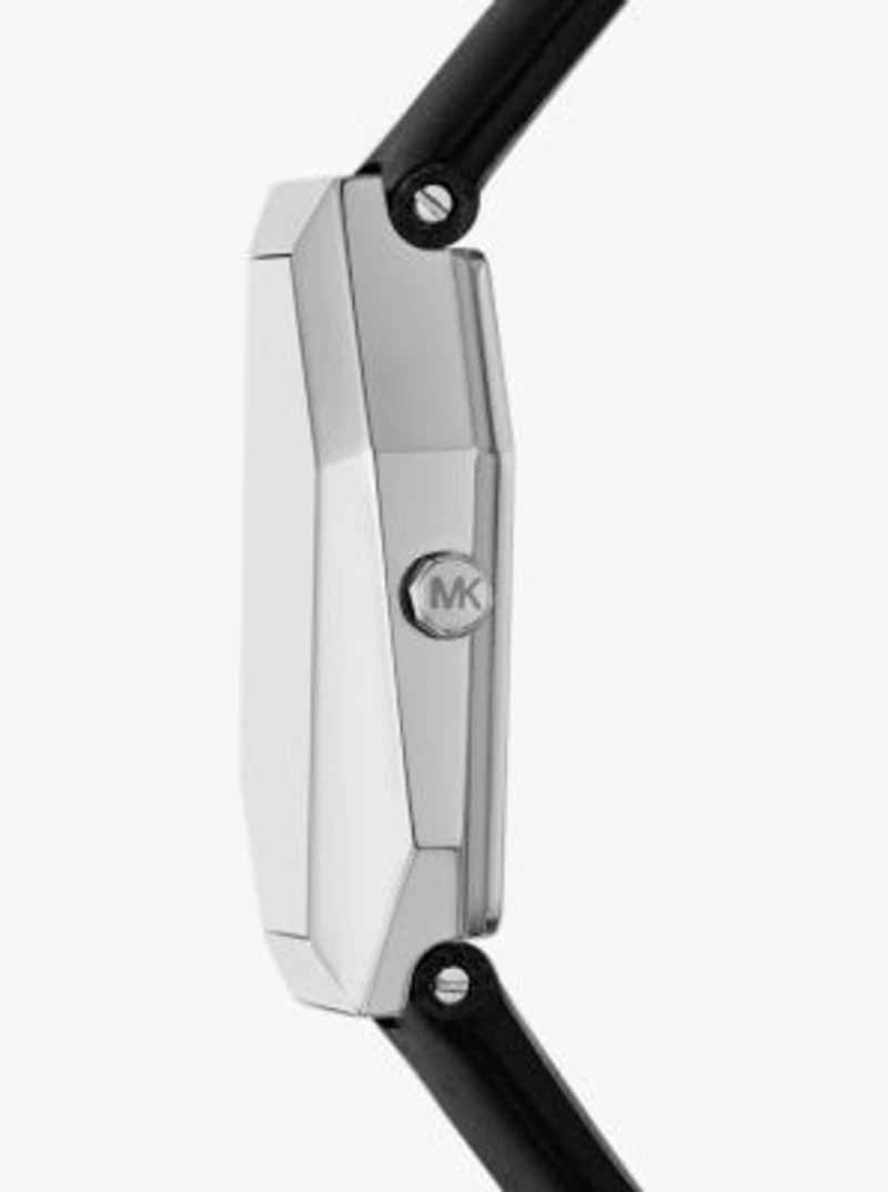 Suri Silver-Tone and Leather Watch