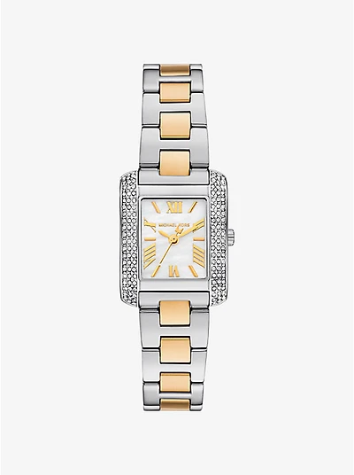 Petite Emery Pavé Two-Tone Watch