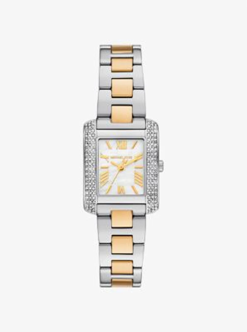 Petite Emery Pavé Two-Tone Watch