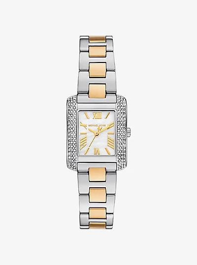 Petite Emery Pavé Two-Tone Watch